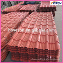 top roof building material color painting steel corrugated sheets